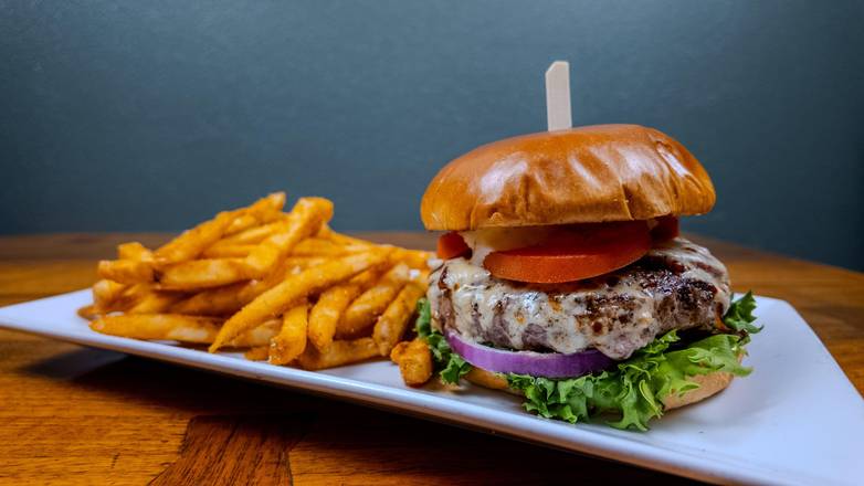 Gilded Unicorn signature dishes Deviled Eggs, Brisket Poutine, The Unicorn Burger, Mac & Cheese